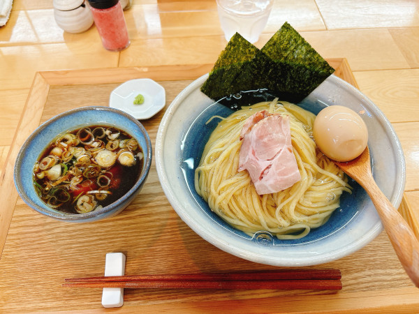 「昆布水つけ麺 肉玉子」@元祖佐賀つけ麺 孤虎 小倉店の写真