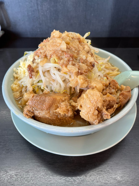 「肉そば肉2枚」@ラーメン弐豚 小千谷店の写真