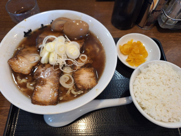 「蔵太鼓ラーメン味玉トッピング」@会津喜多方ラーメン 蔵太鼓 茨城麻生店の写真