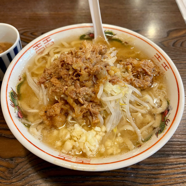 「ラーメン300g〝ニンニク・アブラオオメ〟」@男気らーめんアカギ 新田木崎店の写真