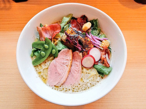 「【限定】マッシュルームのポタージュらーめん」@にしき之中華ソバの写真