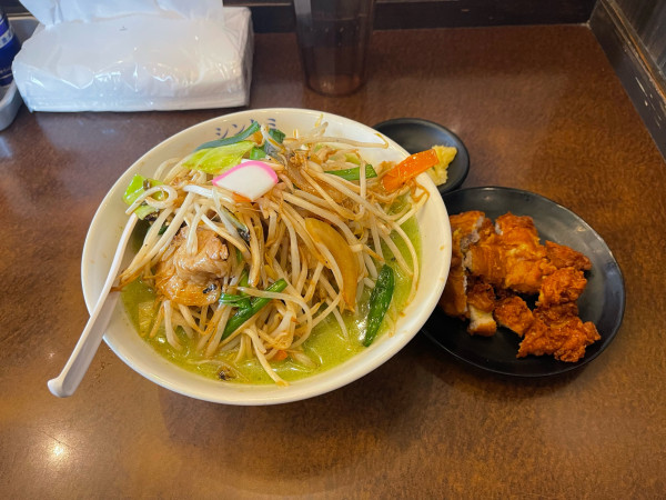 「排骨バジルタンメン」@極濃湯麺シントミ 本庄インター店の写真