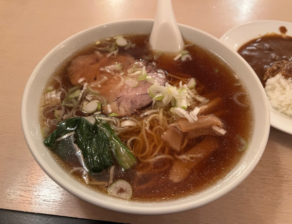 「ラーメン&カレーセット」@栄屋ミルクホールの写真