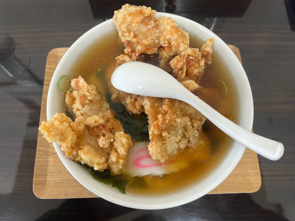 「からあげラーメン」@手打ちラーメン 足利麺の写真