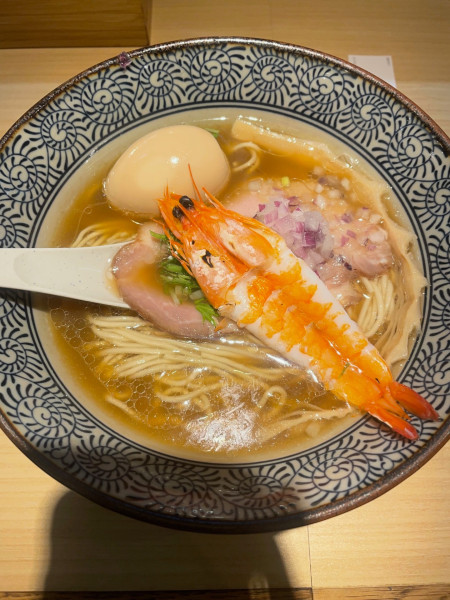 「伊勢海老ラーメン+味玉」@中華そば 漣の写真