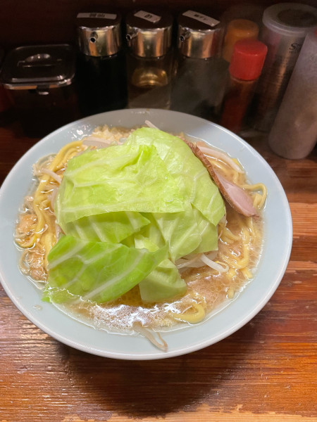 「ガッツリ野菜ラーメン1,000円」@ラーメンたかし屋の写真