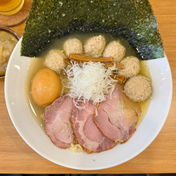 「全部のせ塩らーめん手揉み麺チキンカツ丼がり」@しののめヌードルの写真