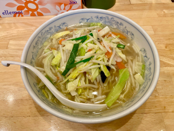 「アサヒスーパードライ ＋ 焼餃子 → タンメン」@ぎょうざの満洲 武蔵境北口店の写真