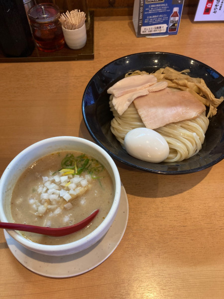 「鶏白湯つけめん（塩）　全部乗せ」@麺堂 稲葉の写真