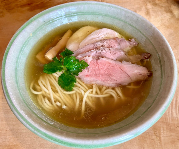 「和風鶏 塩らーめん」@梅花亭の写真