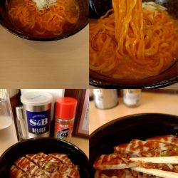 『うにバターラーメン+チャーシュー丼(¥950+270)』