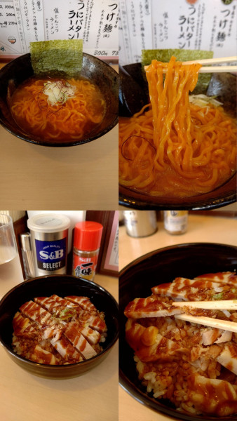 「『うにバターラーメン+チャーシュー丼(¥950+270)』」@はる太郎の写真