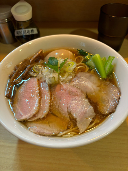 「特製鴨出汁中華そば」@にしき之中華ソバの写真