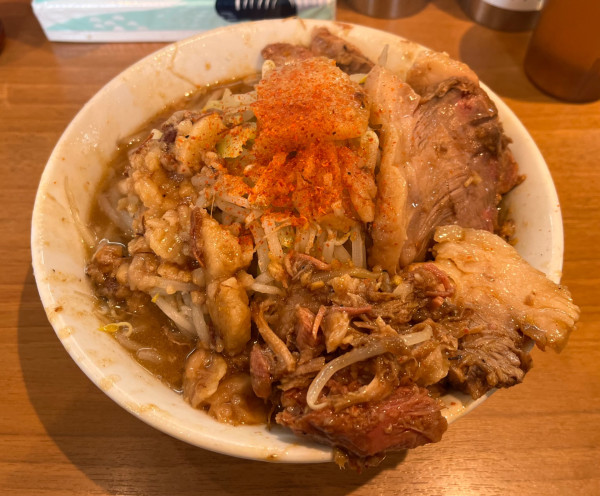 「ラーメン150g野菜アブラ」@ラーメン 池田屋 高田馬場店の写真