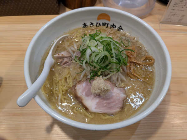 「味噌ラーメン大盛1200円」@あさひ町内会の写真