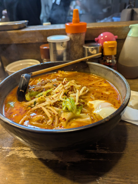 「こくみそ大ラーメン　大辛」@やっじゃがな 高津店の写真