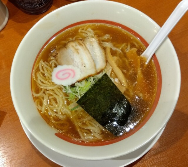 「醤油ラーメン490円 ・大盛り110円」@幸楽苑 長井店の写真