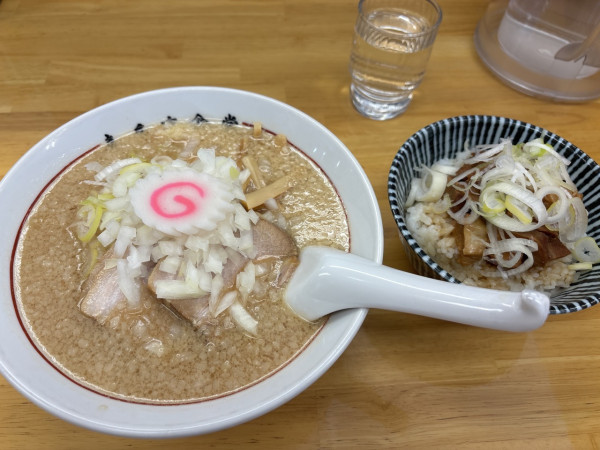 「背脂味噌　玉ねぎ」@喜多方食堂 磯崎の写真