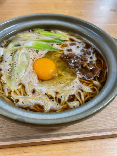 「鍋焼きラーメン」@鍋焼きラーメン まゆみの店の写真