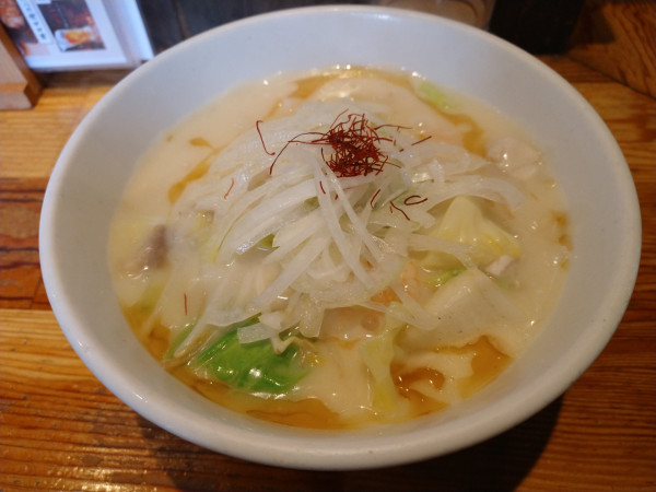 「小海老と野菜のクリーミーちゃんぽん」@麺や 一途の写真