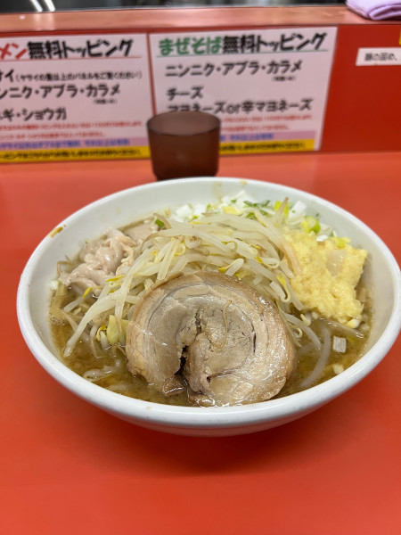 「ラーメン並　限定テキサス丼」@らー麺 ぶたのジョーの写真