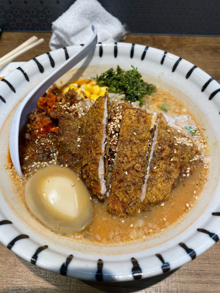 「パーコー担々麺」@濃口背脂味噌らーめんと餃子 大福帳の写真