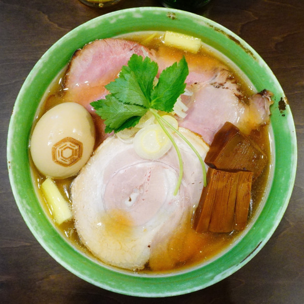 「手打中華蕎麦 醤油＋味玉＋瓶ビール」@手打麺祭 かめ囲の写真