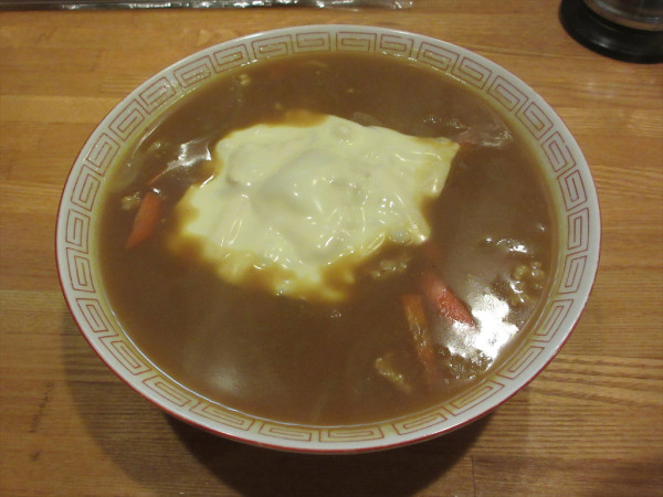 「チーズカレーラーメン（650円）」@中華料理 昌龍の写真