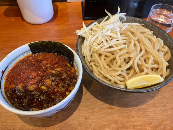 「スパイスィーつけ麺」@自家製麺 えなみの写真