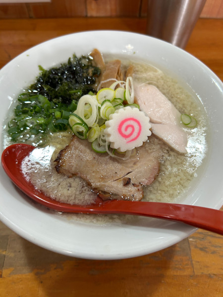 「背脂塩らーめん」@麺屋 むじゃきの写真