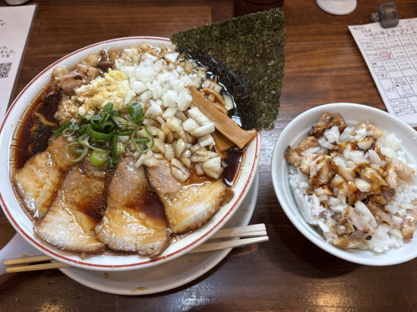 「チャーシューメン＋玉ねぎ」@柏 濃麺や 39名の写真
