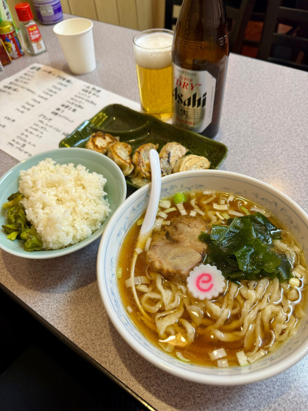 「餃子ラーメンSET(ライス付)」@町中華 あがっ亭の写真
