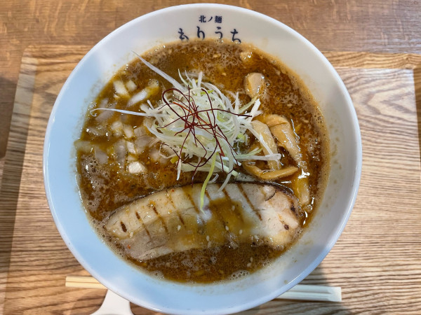 「ｽﾊﾟｲｽﾗｰﾒﾝ(こくうま)¥980」@北ノ麺 もりうちの写真