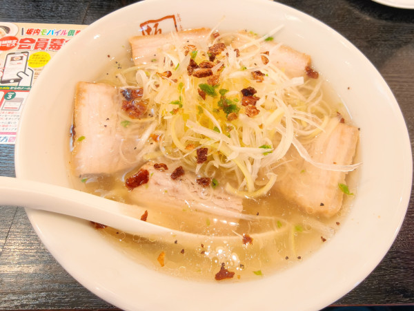 「青唐ねぎ塩ラーメン」@喜多方ラーメン 坂内 大塚店の写真