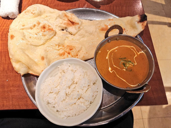 「チキンカレーセット」@無国籍料理 サモサ 本郷三丁目駅店の写真