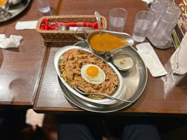 「チキンケバブキーマライス定食」@ターリー屋 新大手町ビル店の写真