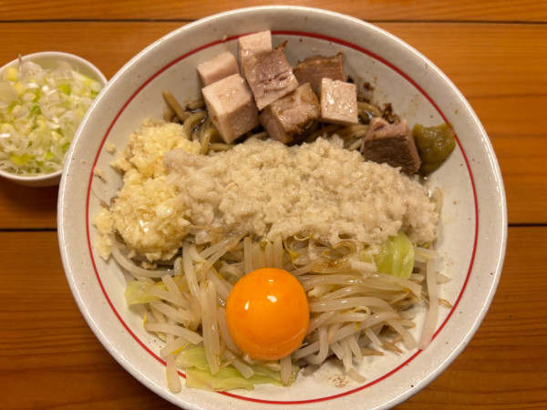 「豚まぜ＋ねぎ増し」@つけめん・らーめん 活龍 八千代店の写真