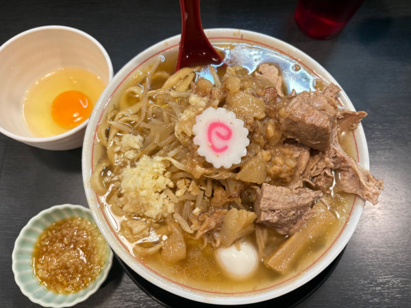 「ラーメン(麺半分)＋生姜だれ」@自家製麺 No11の写真