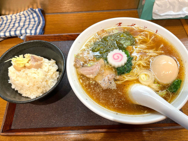 「まさよしセット味玉」@中華そば政好の写真