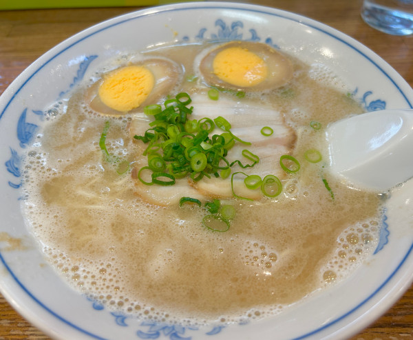 「玉子ラーメン+替玉」@博多ラーメン ばりこての写真
