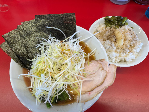 「◯喜らーめん＆無料ライス」@家系ラーメン 佐々喜家の写真