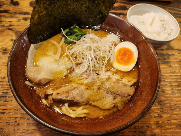 「特製カレーらぁめん　ライス」@西麻布 しゅういち 等々力店の写真