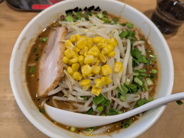 「みそラーメン(あっさり)1100円」@らーめん 雅楽 GARAKUの写真