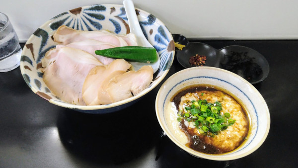 「【限定】鶏ポタつけめん」@自家製麺SHINの写真