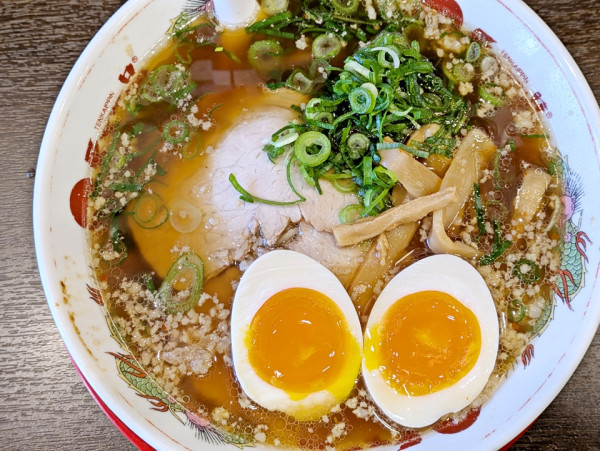 「味付煮卵ラーメン（あっさり）」@天下一品 青物横丁店の写真