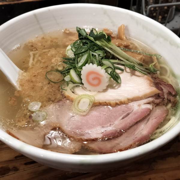 「ラーメン塩 + ネギ生姜ダレ和え玉」@G麺7の写真