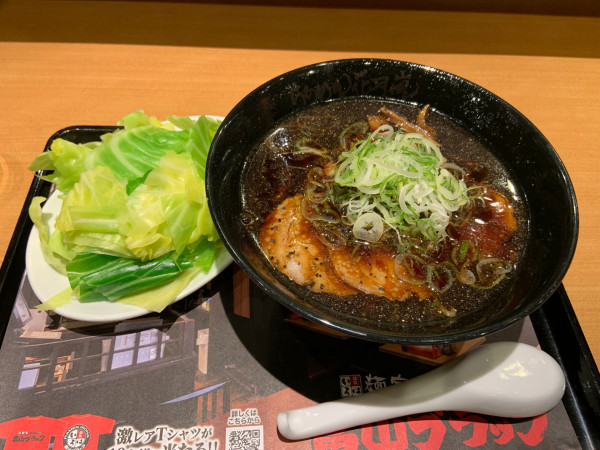 「麺家いろは監修 富山ブラック」@らあめん花月嵐 川越バイパス店の写真