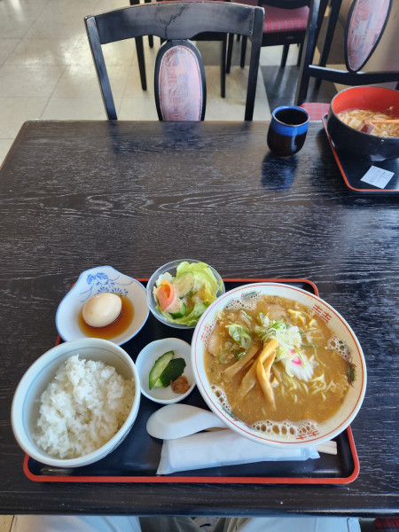 「かに汁ラーメンセット」@お食事処 一休の写真