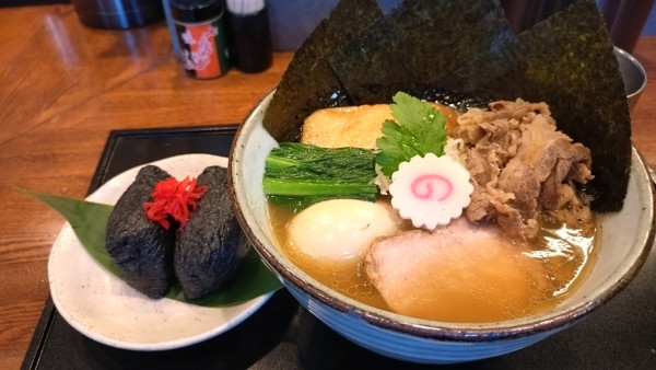 「特製中華蕎麦　稲荷寿司　¥1450＋¥270」@中華蕎麦 きつねの写真