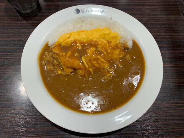 「スクランブルエッグカレー」@Coco壱番屋 京成津田沼駅前店の写真